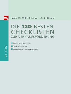 cover image of Die 120 besten Checklisten zur Verkaufsförderung